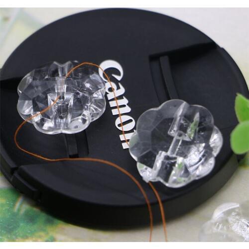 25MM Flower transparent crystal buttons,acrylic rhinestones buttons for craft,button,sewing accessories