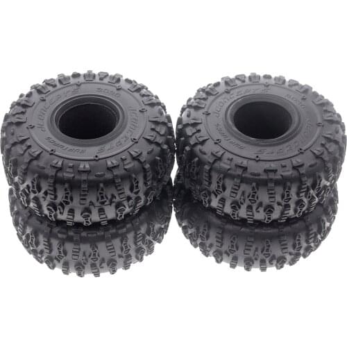 4pcs 149MM 2.2" Rubber Rocks Tyres / Wheel Tires for 1:10 RC Rock Crawler Axial SCX10 90047 RC4WD D90 D110 TF2 TRX-4 TRX4 S251