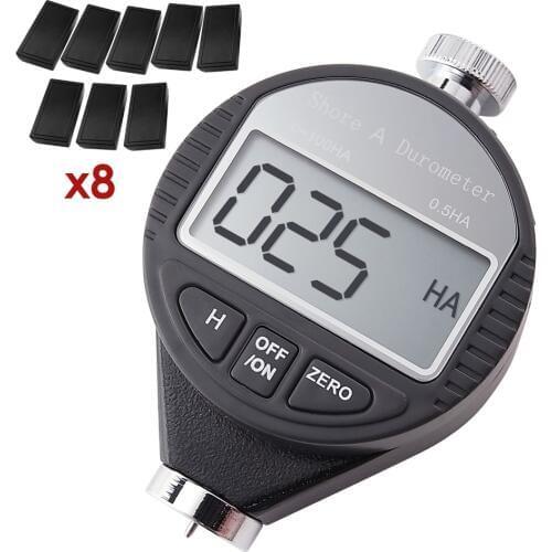 8 pieces x Portable Shore A Digital Hardness Meter Tester Durometer 0~100HA Dial Scale Rubber Tire Zero Setting lot of 8