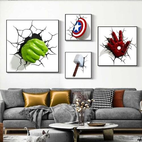 5D DIY Diamond Painting Captain America Shield Diamond Embroidery Diamond Mosaic Full Cross Stitch Kits Children Home Decor