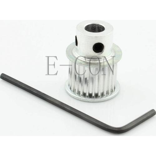 1pcs MXL24T Aluminum Timing Belt Pulley 2.032mm Pitch 5mm/6mm/6.35mm/7mm/8mm/10mm Bore 11mm width Stepper Motor