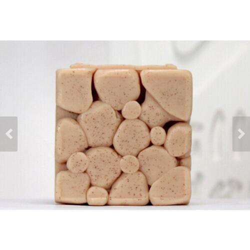 Free shipping hot sale Square stone wall Modelling soap mold silicone cake mold fondant chocolate mold handmade soap mold