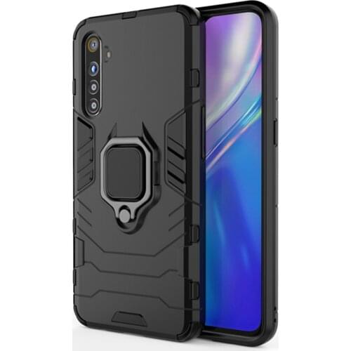 For OPPO Realme XT Case 6.4 inch Luxury Ring Back Cover Stand Armor ShockProof Case For Oppo Realme X2 Protective Phone Case