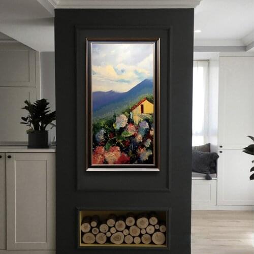 Home Decoration Wall Paintings 100% Hand Painted Modern Abstract Canvas Wall Art Flower Landscape Oil Painting Living Room Decor