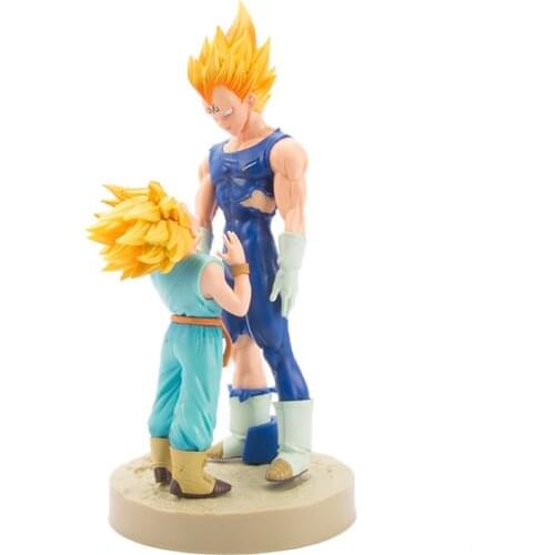 Anime Dragon Ball Vegeta Trunks Action Figures Dramatic Showcase 4th Season Super Saiyan Collectible Model Doll Toys Figurals