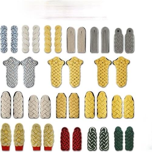 WWII WW2 German General Epaulettes Royal Formal Dress Epaulette Film and Television Clothing Accessories Shoulder Boards Badges