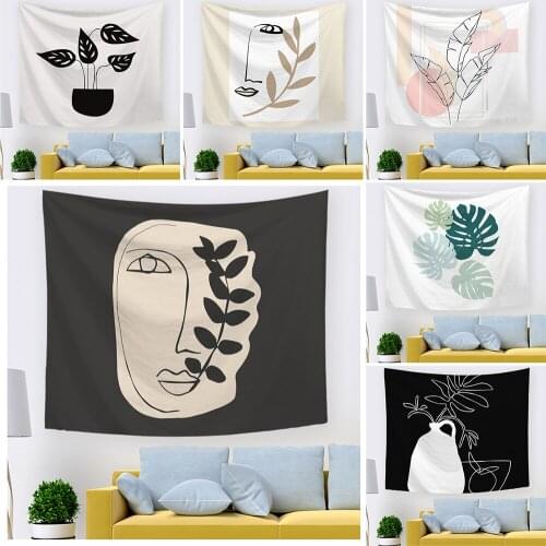 Ins Style Tapestry Art Wall Hanging Blanket Background Home Decoration For Living Room Bedroom Study Childrens Room