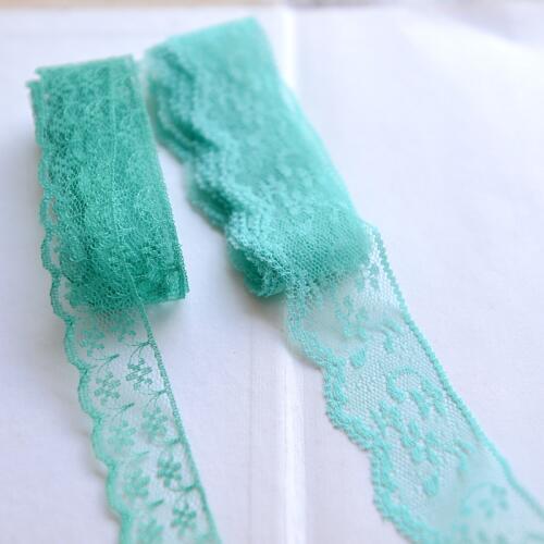 Hot sale Good quality accessories Eva green smooth polyester lace lace G324
