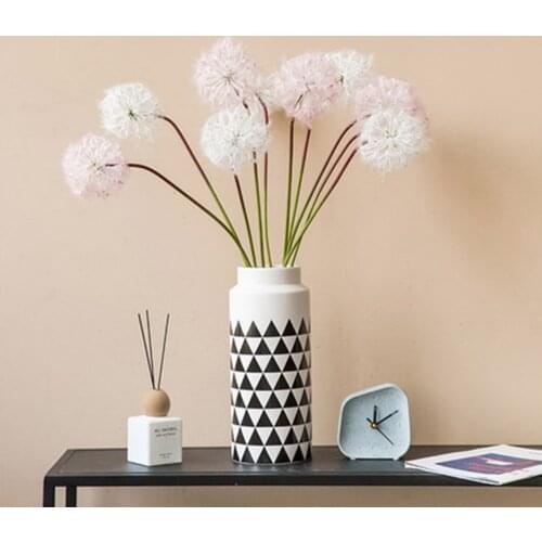 3pcs White Pink Dandelion Fake Flower Home Decoration Artificial Flowers Garden Holiday Wedding Party Decoration Valentines Day