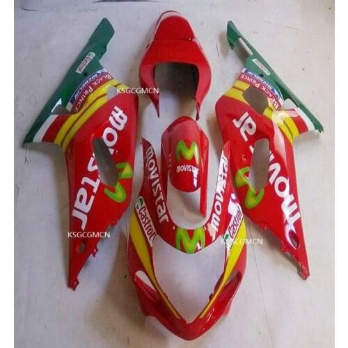 Motorcycle Fairings kit for SUZUKI 2001 2002 2003 GSXR600 750 customized fairing kits GSXR750 600 01 02 03 Red Green