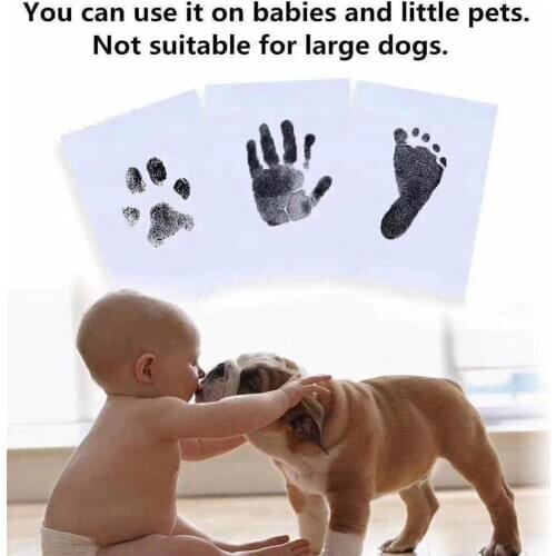 6Colors DIY Non-Toxic Baby Souvenir Handprint Kit Imprint Footprint Imprint Baby Souvenirs Newborn Cushion Ink Footprint Infant