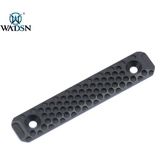 WADSN Airsoft 80mm Mini Dot Style RS CNC Rail Handguard Rail Cover For M-lok Keymod Hunting Softair Gun Accessory