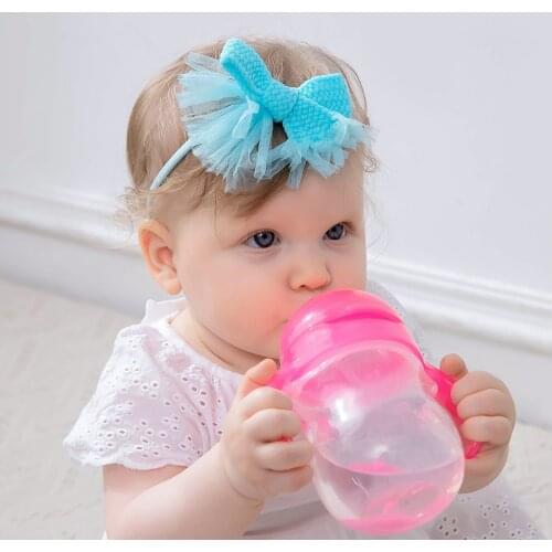 New Nylon Diy Hand-woven Bowknot Childrens Headdress Hair Accessories Baby Headband Baby Girl Hair Accessories