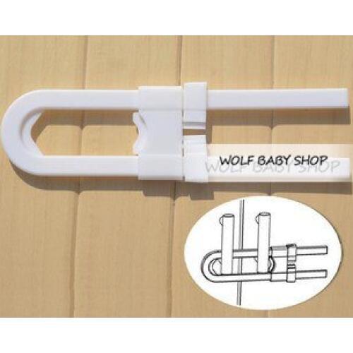 Wholesales 20pcs/lot New U cupboard door lock Baby safety lock Toddler care drawer safety cabinet locks
