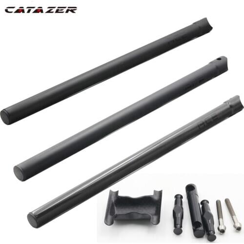 Ultralight 230g Carbon Fibre Bicycle Accessories Bicycle SeatPost for Brompton Folding Bike Seatpost 31.8*580mm Matte Glossy UD