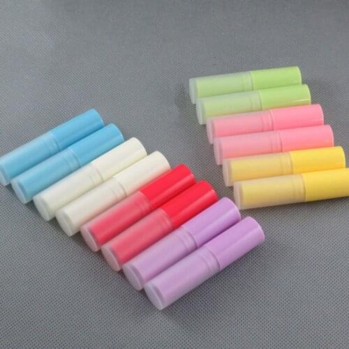 Empty colorful lipstick tube Plastic slim lip balm tube 4g 7colors lipstick tube F20172198