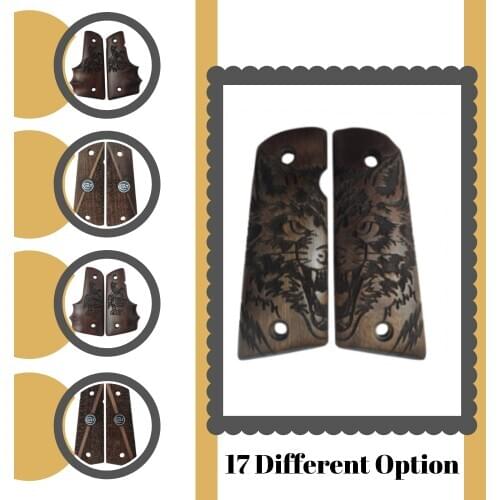 Colt Edition 1911 Custom Laser Cut Wood Inlay Grips Gun Accessory Hunting Gun