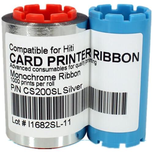Compatible printer ribbon hiti CS-200e sliver1000 Images for hiti CS200 CS200e CS220 card printers without chip