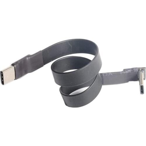 USB 3.1 Type C to Type C Extension Cable 90 Degree Adapter FPC FPV Ribbon Flat USB C Cable 3A 10Gbps EMI Shielding