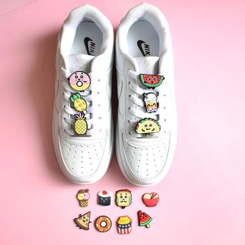 1pcs Fruit Decoration Shoe Charms Pvc Croc Charms Decoration For Bracelets Wristbands Adult Kids Jibz Shoes Accesories