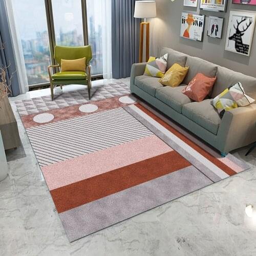 2020 Nordic Red Carpet For Living Room Area Rugs Anti-slip Badroom Large Rug Coffee Bedroom Pad Decor Home Yoga Mat Table