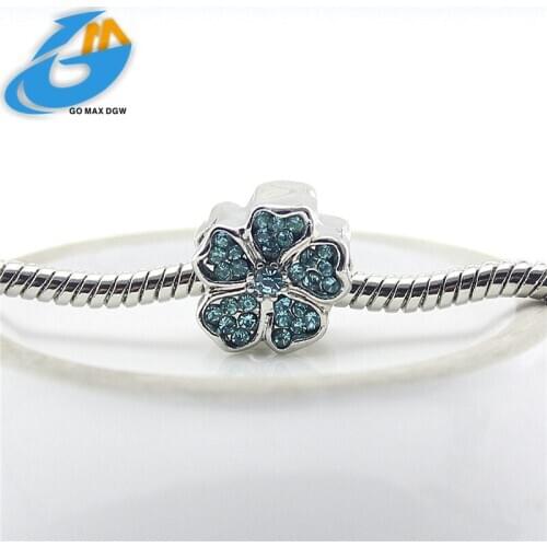 5colors Love flowers Beads Fit Original pan Bracelet Necklace Diy Charms bijouterie For Women beads for jewelry making