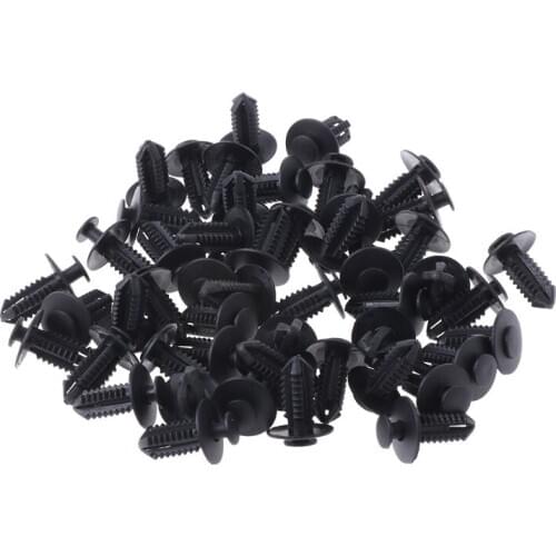 50 Pcs Car Auto Push Type Bumper Retainer Fasteners Clip for bmw Mercedes H8WE