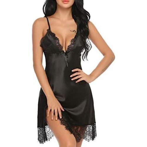 One-Piece Women Sexy Lingerie Lace Nightwear Ladies Underwear Babydoll Woman Nightdress Sleepwear Lenceria Sensual Mujer Pijama