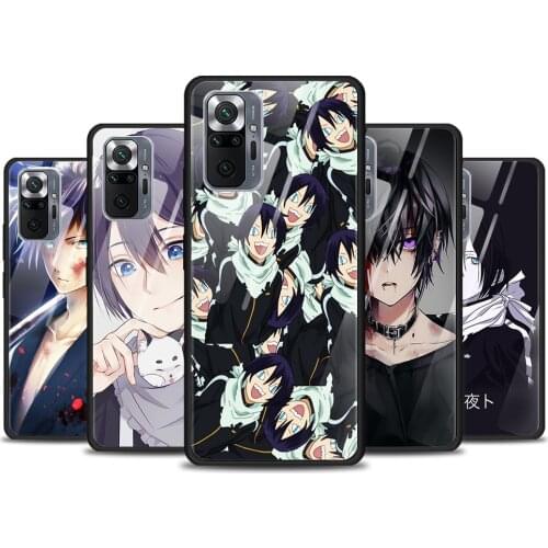 Yato Noragami Anime Tempered Glass Cover For Xiaomi Redmi Note 10 10S 9 9T 9S 8T 8 9A 9C 8A 7 Pro Max Phone Case