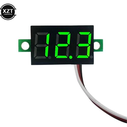 DC 0V-100V 0.28 inch LED Digital Voltmeter Voltage Meter Volt Detector Monitor Tester Panel Car 12V 24V Red Green Blue Yellow
