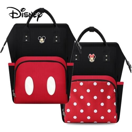 Disney 3D Cartoon Minnie Mickey Nappy Bag Backpack For Mommy Maternity Bag Stroller Large Capacity Baby Pregnant Womens Bags