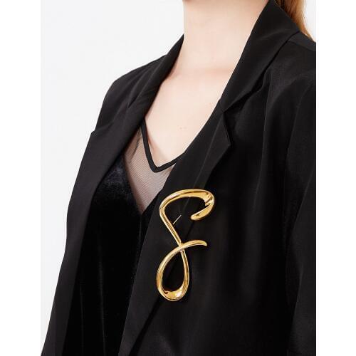 Amorita boutique 8 modeling design pin personality exaggerated simple fashion brooch