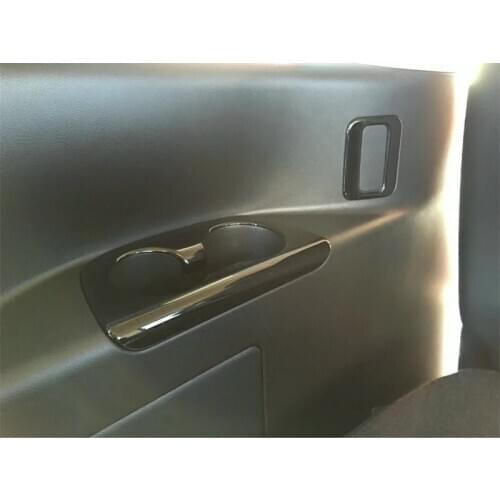 For NISSAN SERENA C27 2017 2018 2019 2020 Chrome Matte Rear Seat Water Cup Holder Trim Cover Bezel Frame Car Styling Accessories