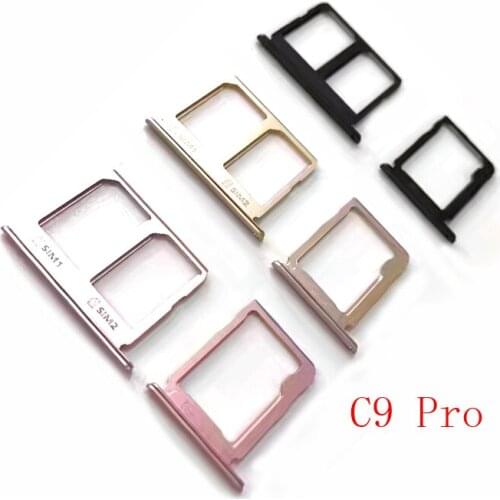 Sim Card Tray Holder Socket SD Slot For Samsung Galaxy C9 Pro Repalcement Part 1Set