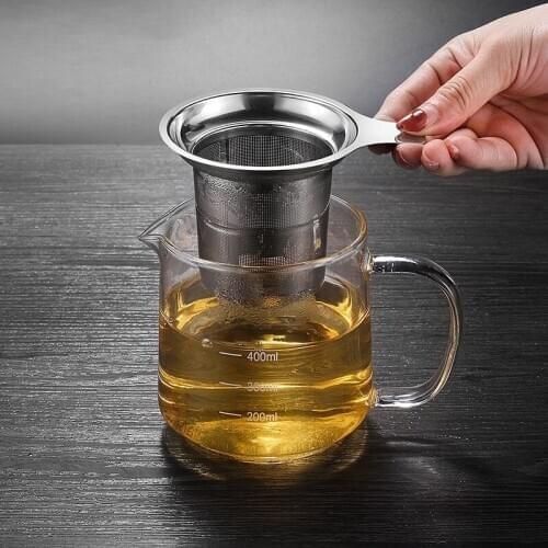 Reusable Mesh Tea Infuser Stainless Steel Cup Tea Strainer Tea Leaf Filter Kitchen Accessories