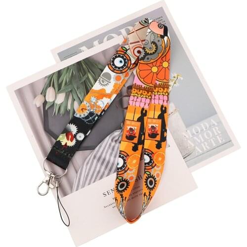 MD601 DMLSKY Cartoon Keychain Phone Lanyard Horror Movie Neck Strap for Keys ID Card Mobile Phone Lanyards