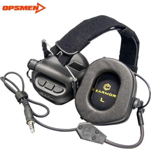 OPSMEN Earmor Tactical Headset M32 MOD3 Noise Canceling Earmuffs Military Anti-Noisy Communication Shooting Earphones