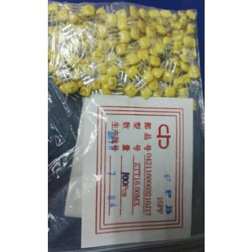 New and original 100PCS ZTT16.00MX 16MHZ Ceramic crystals