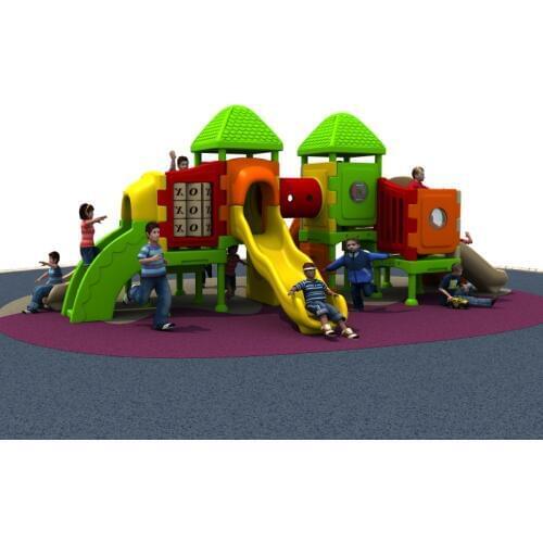 CE/TUV/SGS family/school outdoor plastic playground equipment park slide amusement structrue YLW-OUT171117