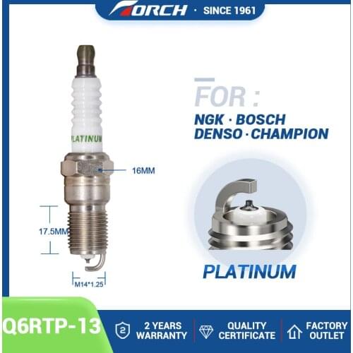 Original Car Candles Platinum Q6RTP-13 for NGK TR6AP13 BRISK GR14YP-3 for Ford Classic Focus 1.8l 2.0