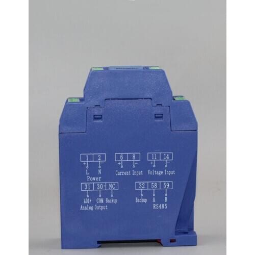 AC 0-5A din ampere transmitter 1 phase current transducer 4-20mA 0-10V 0-5V 0-20mA output RS485