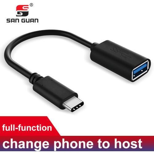 USB C to USB 3.0 Adapter USB 3.1 Gen1 Type C Male to USB A Female Cable OTG Function for MacBook Air/Pro, Galaxy Note9 Pixel 3
