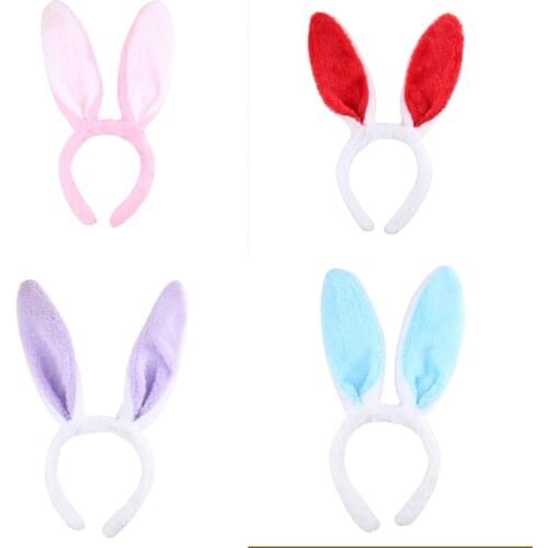 Fancy Dress Costume Bunny Ear Hairband Easter Adult Cute And Comfortable Hairband Rabbit Ear Headband Hair Accessories
