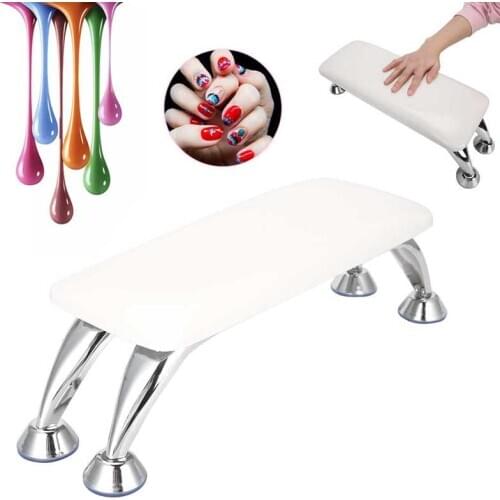 Detachable Nail Art Hand Pillow Salon Arm Hand Rest Cushion with Stainless Steel Support Nail Salon Arm Rest