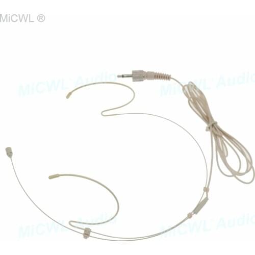 Hidden Authentic MiCWL Headset Audio Microphone For Sennheiser G2 G3 G4 G5 Wireless Mike System 3.5mm Jack Lock