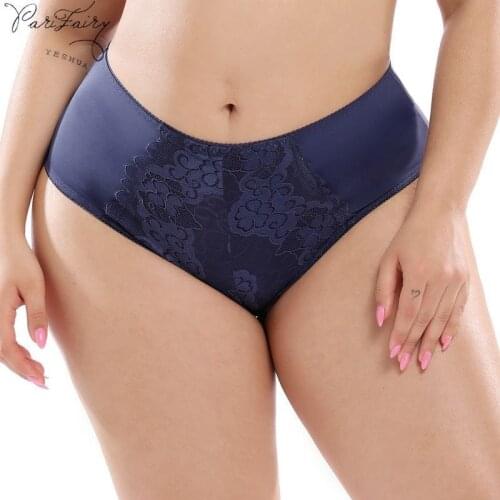 Parifariy Silk Panty Sexy Women Underwear Lace Lingerie Comfortable Breathable for Plus Size Weight 50-100kg Women