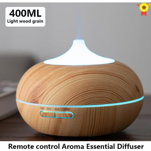 Air Humidifier Essential oil diffuser 400ML 500ML Ultrasonic Cool Mist Maker Fogger Humidifier LED Lamp Aroma Diffuser Electric