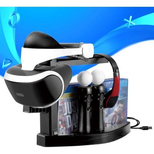 PS VR Storage Bracket Showcase PS4 PS Move Controller Charger Dock Station Game Discs Holder for PSVR CUH-ZVR2 2th Display Stand