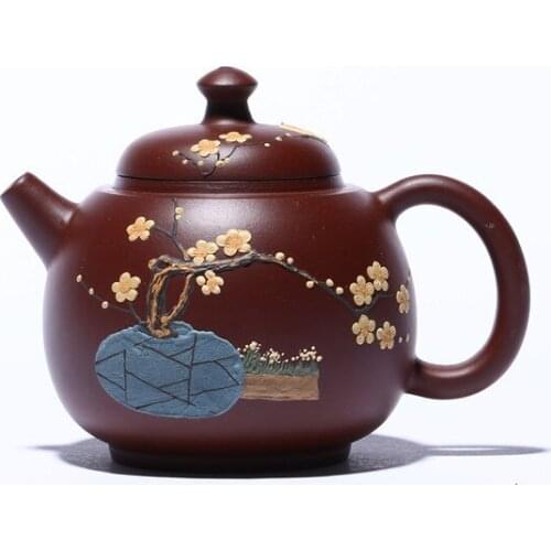 Famous Handmade Purple Clay Pot, Original Ore Purple Clay Bottle, Fragrant High Yuan Household Teapot, Chinese Tea Set