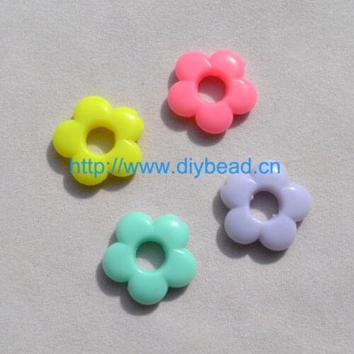 100 pieces/lot Children Necklace Department,Hallow Blossom,20MM Spring Color Acrylic Sugar Beads